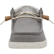 HEYDUDE Wally Linen Shoe Natural Grey