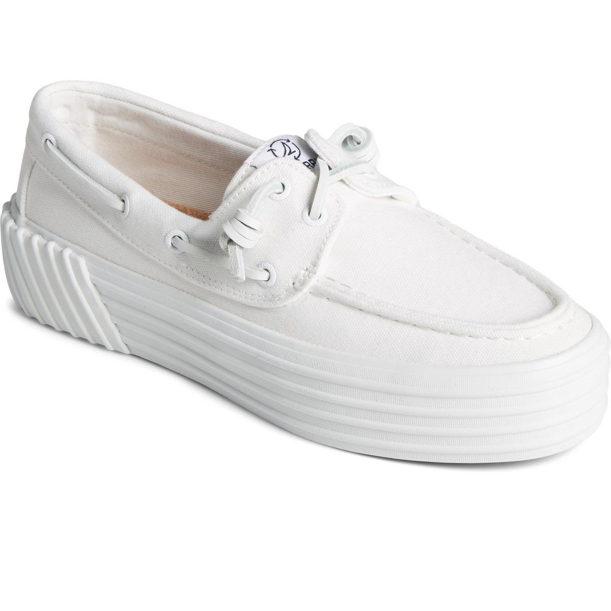 Sperry deals white shoes